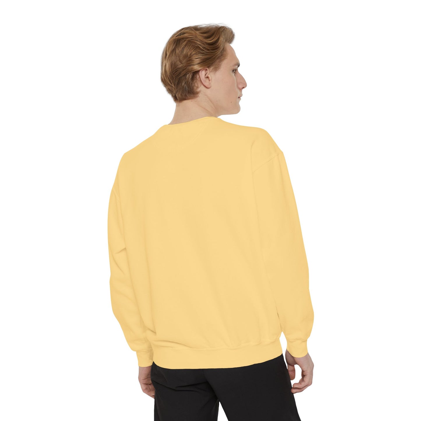 Love-Themed Unisex Garment-Dyed Sweatshirt - Perfect for Holidays and Everyday Comfort