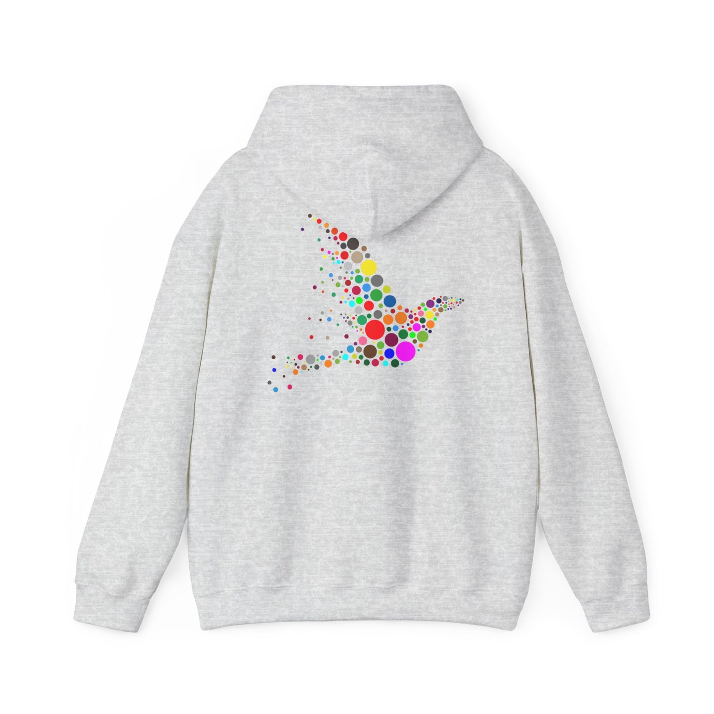 Colorful Dot Bird Unisex Heavy Blend™ Hoodie - Cozy & Vibrant Sweatshirt for Casual Wear