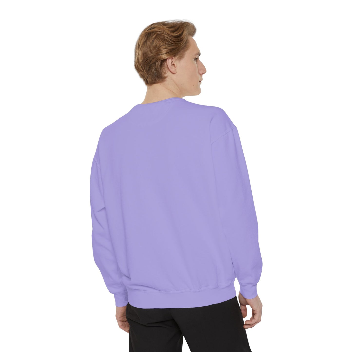 Love-Themed Unisex Garment-Dyed Sweatshirt - Perfect for Holidays and Everyday Comfort