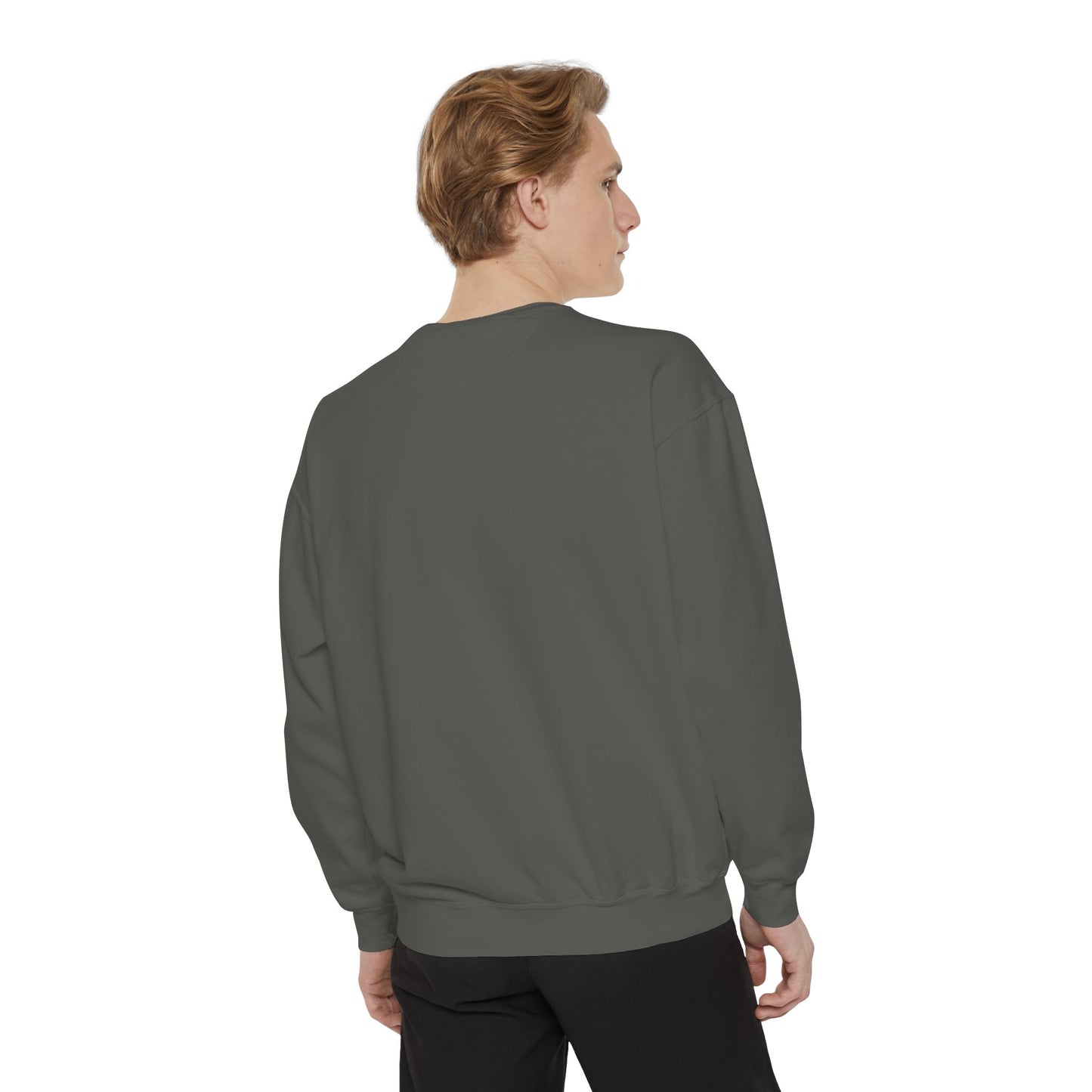 Love-Themed Unisex Garment-Dyed Sweatshirt - Perfect for Holidays and Everyday Comfort