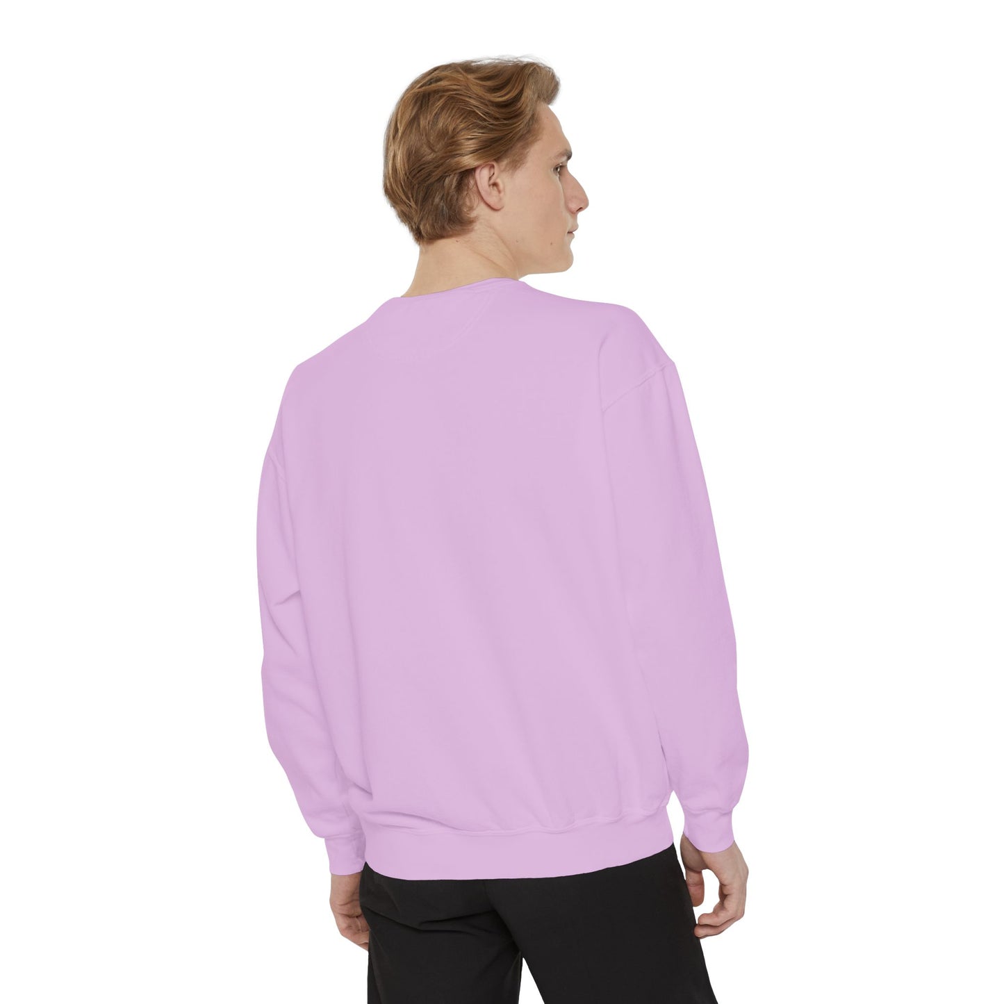 Love-Themed Unisex Garment-Dyed Sweatshirt - Perfect for Holidays and Everyday Comfort