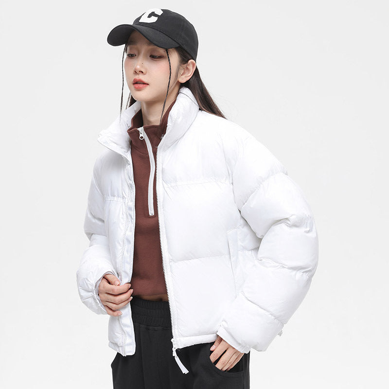 Hooded Warm Windproof Loose Cotton Padded Jacket