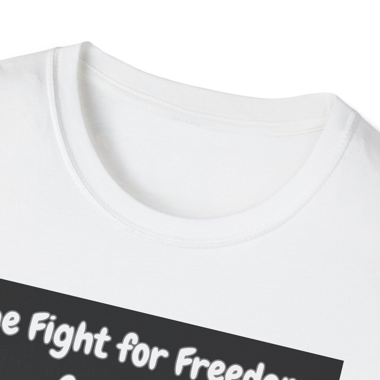 Unisex Softstyle T-Shirt - "Trump 2024 The Fight for Freedom Continues - Patriotic Graphic Tee