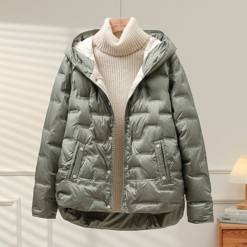 New Thin Short Lightweight Down Jacket Women