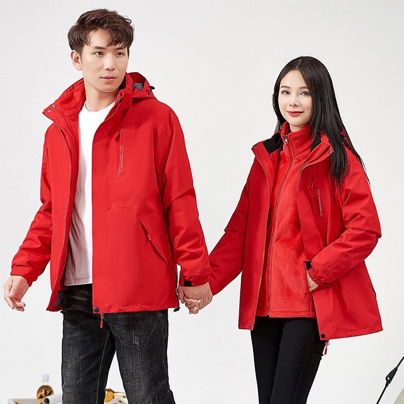 Three-in-one Waterproof Windproof Clothing For Men And Women