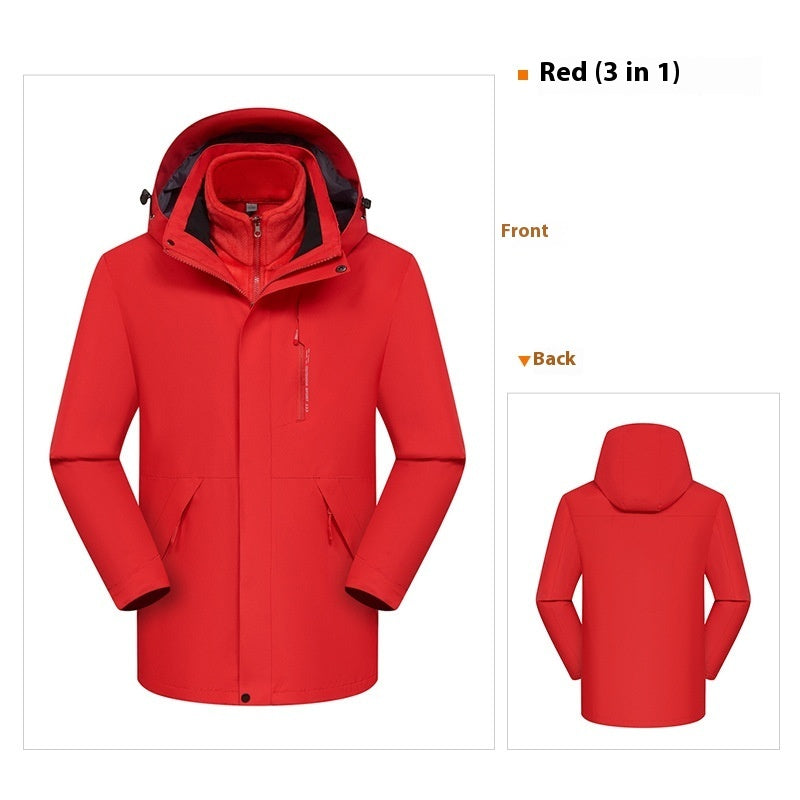 Three-in-one Waterproof Windproof Clothing For Men And Women